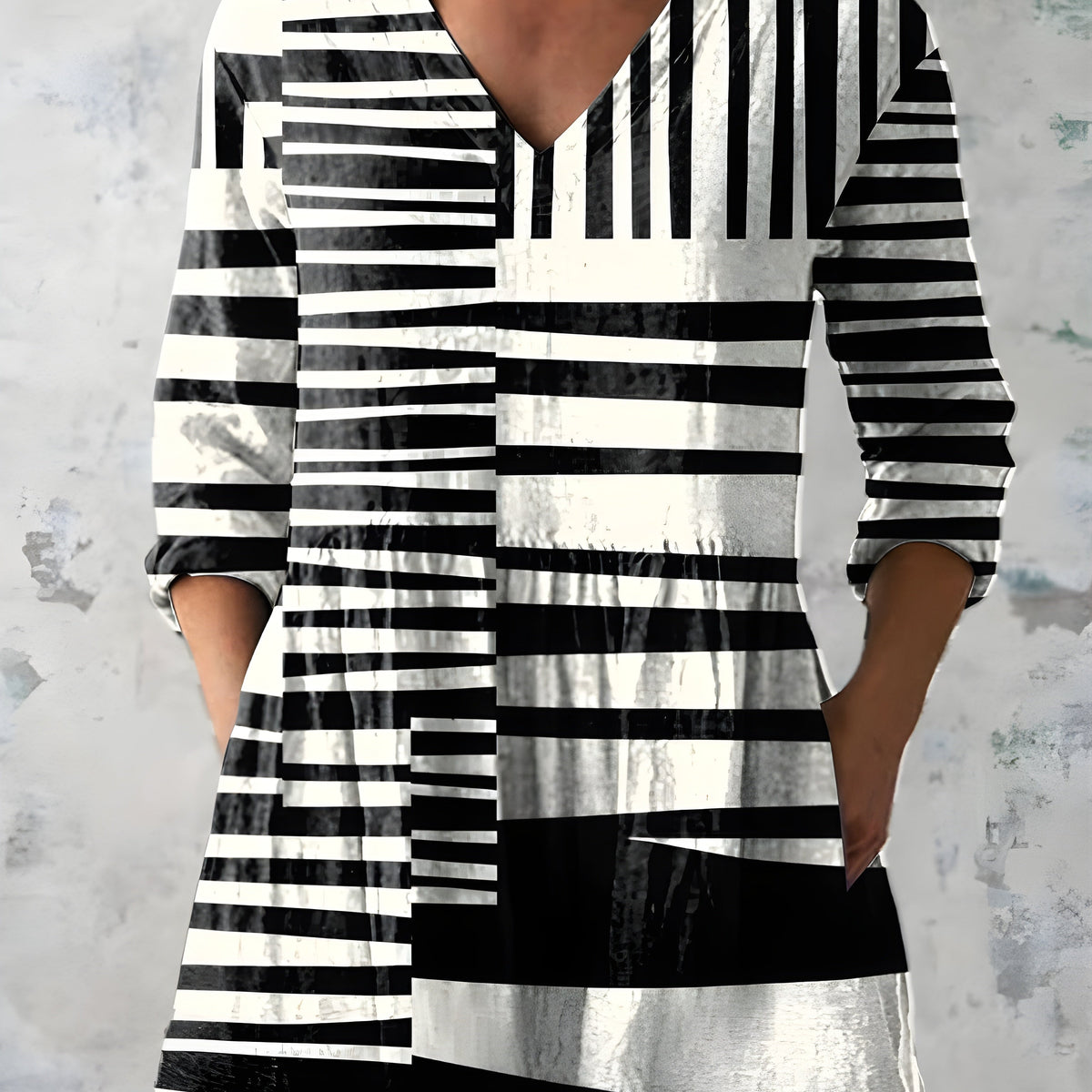 Sienna | Long Blouse with V-Neck